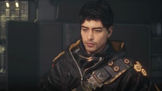 Close up of Adam in Stellar Blade.